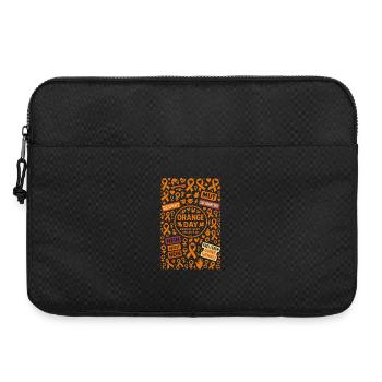 Orange Day Gewaltfrei bei Frauen - Laptoptasche 15" - Schwarz - Vorne