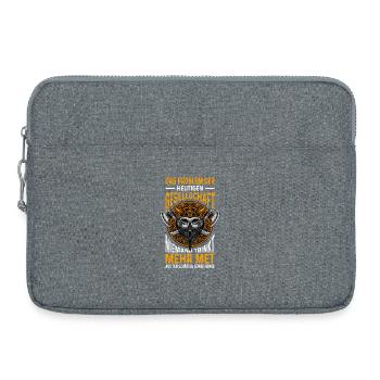 Tenue viking Valhalla Mythologie nordique - Sacoche pour ordinateur portable 15 pouces - gris chiné - Devant