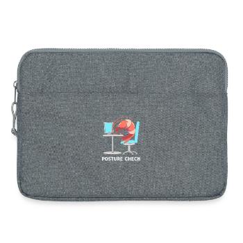 Krabbe Meeresfrüchte Shrimp Languste - Laptoptasche 15" - Grau meliert - Vorne