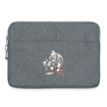 Légende viking viking marin Odin Raven Fighter - Sacoche pour ordinateur portable 15 pouces - gris chiné - Devant