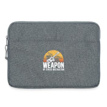 Hawaiian Ukulele Uke Retro Vintage - Laptop bag 15" - heather grey - Front