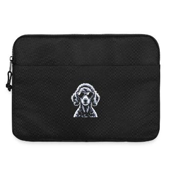 Weisser Pudel - Laptoptasche 15" - Schwarz - Vorne