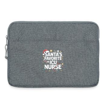 Héroïne infirmière en soins intensifs du Père Noël - Sacoche pour ordinateur portable 15 pouces - gris chiné - Devant