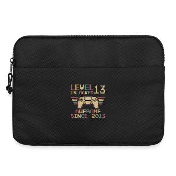 13. Geburtstag Jungen Gamer Level 13 Unlocked - Laptoptasche 15" - Schwarz - Vorne
