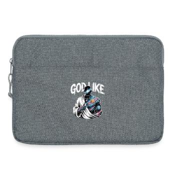 God Like Galaxy Design - Laptop bag 15" - heather grey - Front