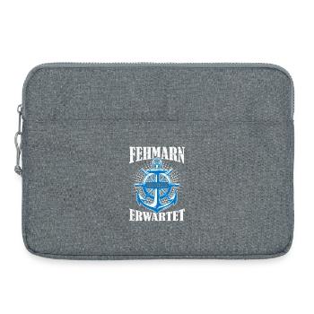 Vacances de la mer Baltique FEHMARN AWAITS Divertissement - Sacoche pour ordinateur portable 15 pouces - gris chiné - Devant