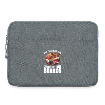 Charcuterie-Brett zur Herstellung von Schiefer-Käse-Brett - Laptoptasche 15" - Grau meliert - Vorne