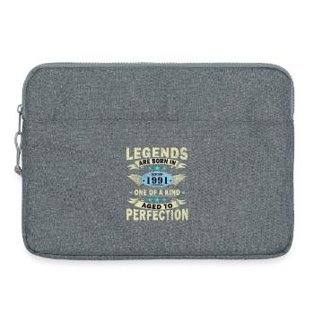 Légende du 35e anniversaire janvier 1991 - Sacoche pour ordinateur portable 15 pouces - gris chiné - Devant