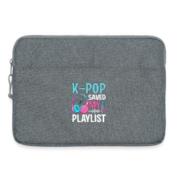 Le K-Pop a sauvé ma playlist - Sacoche pour ordinateur portable 15 pouces - gris chiné - Devant
