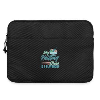 My Knitting Class Is a Playgroup Funny Yarn - Laptoptasche 15" - Schwarz - Vorne