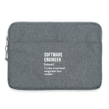 Software Engineer Saying Shirt - Laptop bag 15" - heather grey - Front