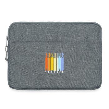 École maternelle Reading École primaire Enseignante - Sacoche pour ordinateur portable 15 pouces - gris chiné - Devant