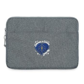 Indiana Herz Liebe Im Staat - Laptoptasche 15" - Grau meliert - Vorne