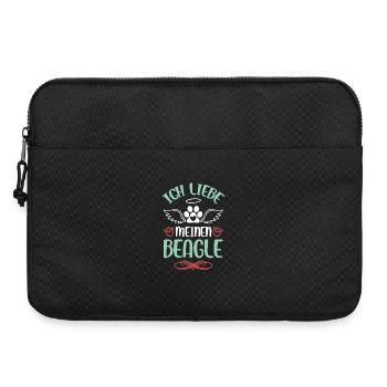 Ich liebe meinen Beagle - Laptoptasche 15" - Schwarz - Vorne