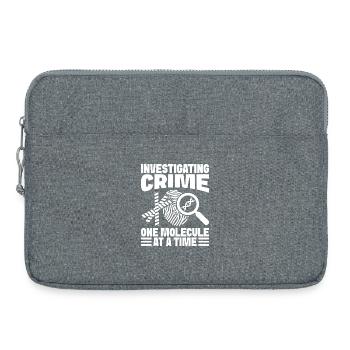 Analyste médico-légal enquêtant sur Crime One Molecule - Sacoche pour ordinateur portable 15 pouces - gris chiné - Devant