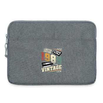 1989 Geburtsjahr Baujahr Geburtstag vintage - Laptoptasche 15" - Grau meliert - Vorne