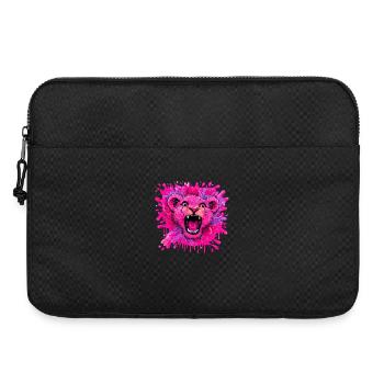 Lion rose dans une touche de couleur - Sacoche pour ordinateur portable 15 pouces - noir - Devant