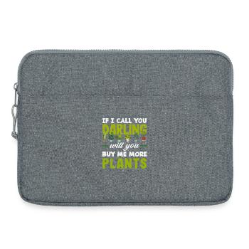 Do you want to buy me more plants - Laptop bag 15" - heather grey - Front