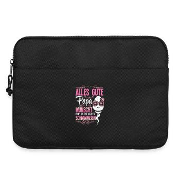 All the best dad wishes you your best swimmer - Laptop bag 15" - black - Front