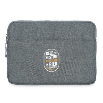 Carnival Money Saved for Costume Beer Booze Party - Laptop bag 15" - heather grey - Front