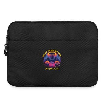 Disc Golf Is Life Trees Don't Care Feelings - Laptop bag 15" - black - Front