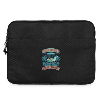 Chain Smoker Disc Golf Paradise Flying Disc Basket - Laptoptasche 15" - Schwarz - Vorne