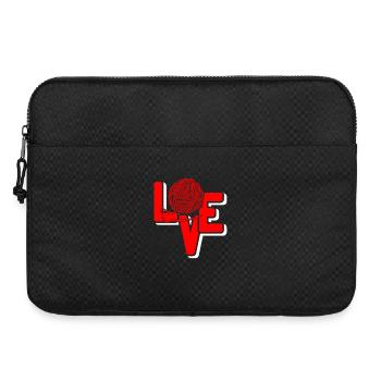 Love Yarn Funny Crochet Knitting Humor Lovers - Laptoptasche 15" - Schwarz - Vorne