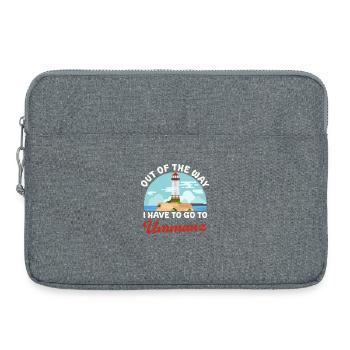 Baltic Sea OUT OF THE WAY I HAVE TO GO TO UMMANZ Funny - Laptop bag 15" - heather grey - Front