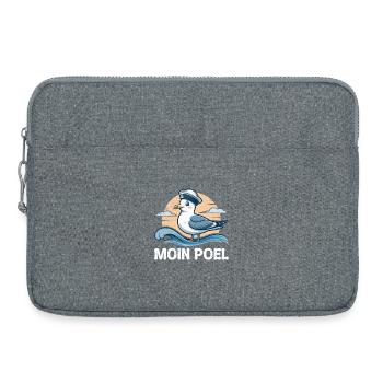 Mer Baltique MOIN POEL Souvenir Mouette Drôle - Sacoche pour ordinateur portable 15 pouces - gris chiné - Devant