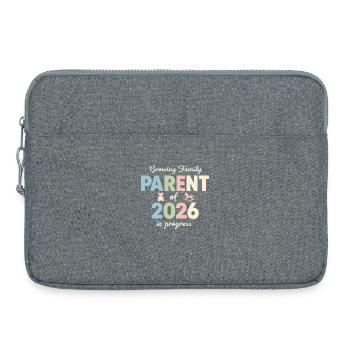 Growing Family – Parent of 2026 - Laptoptasche 15" - Grau meliert - Vorne