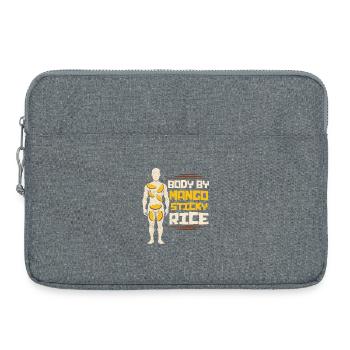 Mango Sticky Rice - Laptop bag 15" - heather grey - Front
