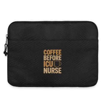 Infirmière en soins intensifs Café Infirmière diplômée Amoureuse du café - Sacoche pour ordinateur portable 15 pouces - noir - Devant
