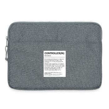 Controller(in) Design Print - Laptoptasche 15" - Grau meliert - Vorne