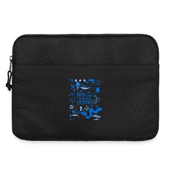 Tiny ripple in a stormy ocean (busy pattern) - Laptoptasche 15" - Schwarz - Vorne