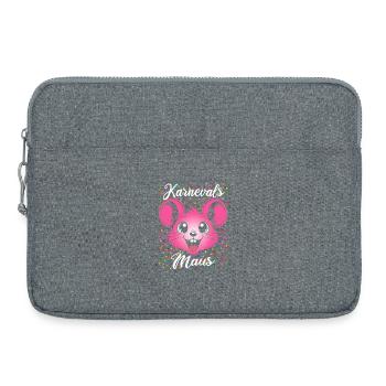 Souris de Carnaval | Femmes en costume partenaires - Sacoche pour ordinateur portable 15 pouces - gris chiné - Devant