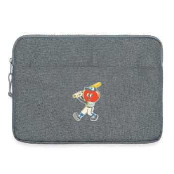 Cœur Baseball - Sacoche pour ordinateur portable 15 pouces - gris chiné - Devant