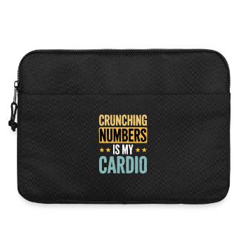 Crunching Numbers - Cardio Financial Humor - Laptop bag 15" - black - Front