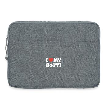 I love my godfather - Laptop bag 15" - heather grey - Front