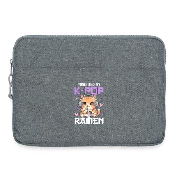 Propulsé par des ramen K-Pop - Sacoche pour ordinateur portable 15 pouces - gris chiné - Devant
