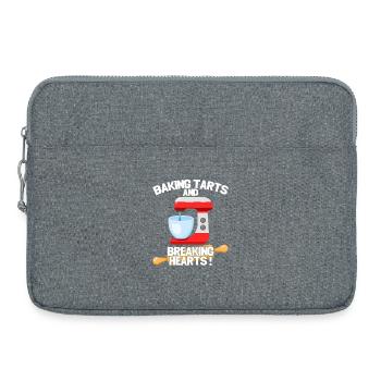 Tartes de Cuisson et Cœurs Brisés - Sacoche pour ordinateur portable 15 pouces - gris chiné - Devant
