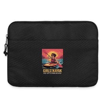 Girls Who Kayak Heaven Gift Design - Laptoptasche 15" - Schwarz - Vorne