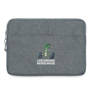 Halérophile CHARGE DE MASSE MUSCULAIRE Drôle - Sacoche pour ordinateur portable 15 pouces - gris chiné - Devant