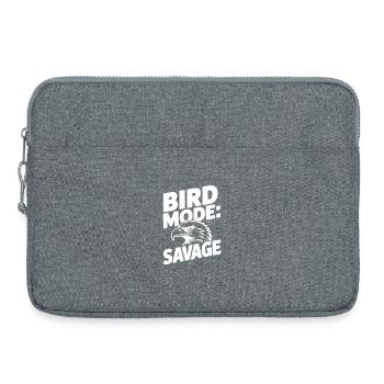 Vogelmodus: Wild - Laptoptasche 15" - Grau meliert - Vorne