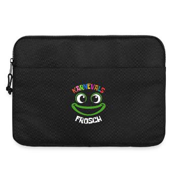 Carnival Frog | colorful carnival costume - Laptop bag 15" - black - Front