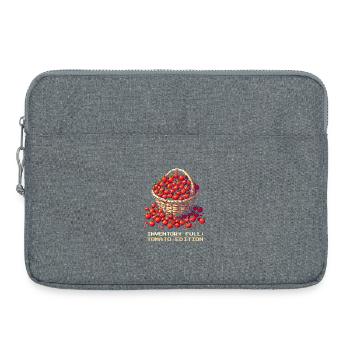 Inventar voll Tomaten | Tomatenernte & Vorrat - Laptoptasche 15" - Grau meliert - Vorne