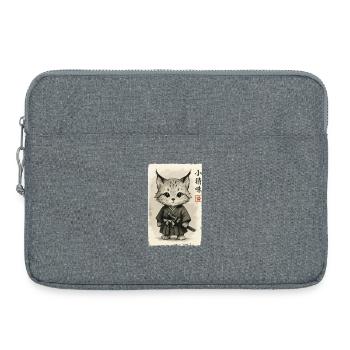 Cats Samurai - Laptop bag 15" - heather grey - Front