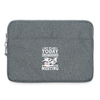 Télésiège de réunion de snowboard snowboard - Sacoche pour ordinateur portable 15 pouces - gris chiné - Devant