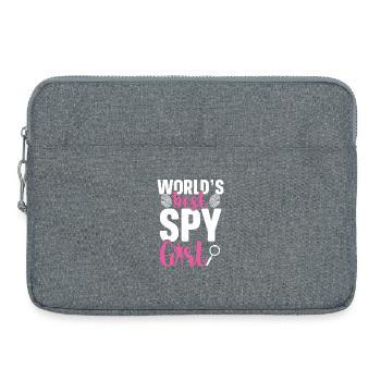 Uniforme de détective privée pour femmes Privé - Sacoche pour ordinateur portable 15 pouces - gris chiné - Devant