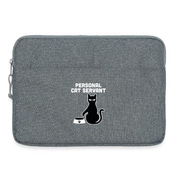 Serviteur Chat Personnel - Sacoche pour ordinateur portable 15 pouces - gris chiné - Devant