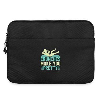 Fitness Fanatics Crunches Make You Pretty - Laptoptasche 15" - Schwarz - Vorne